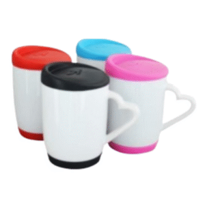 Mug tapa plastica