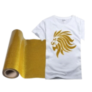 Vinilo textil Escarchado dorado metro